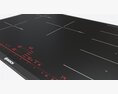 Induction Hob Multi Surface Glass Black 02 3Dモデル