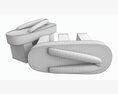 Japanese Geta Wooden Sandals 02 3Dモデル
