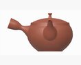 Japanese Kyusu Ceramic Teapot 01 3D модель