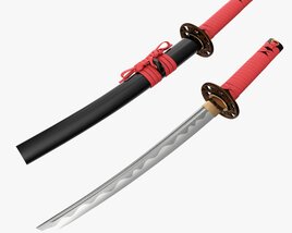 Japanese Short Sword O Tanto Modelo 3D