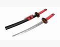 Japanese Short Sword O Tanto 3D模型