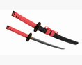 Japanese Short Sword O Tanto 3D-Modell