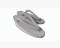 Japanese Zori Sandals 01 Modèle 3d