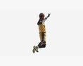 Male Mannequin In Basketball Uniform In Action 01 3D модель