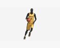 Male Mannequin In Basketball Uniform In Action 02 3D-Modell