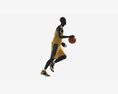 Male Mannequin In Basketball Uniform In Action 02 3d model