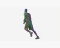 Male Mannequin In Basketball Uniform In Action 02 Modello 3D