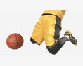 Male Mannequin In Basketball Uniform In Action 03 Modello 3D