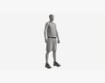 Male MannequinIn Basketball Uniform Standing 3d model