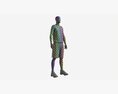Male MannequinIn Basketball Uniform Standing 3D модель