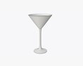Martini Glass With Orange Juice Modello 3D