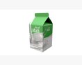 Milk Packaging Box 500 Ml Mockup Modelo 3d