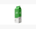 Milk Packaging Box 1000 Ml Mockup Modèle 3d