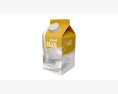 Milk Packaging Box With Cap 500 Ml Mockup 02 3D 모델 