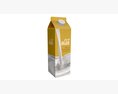 Milk Packaging Box With Cap 1000 Ml Mockup Modelo 3d