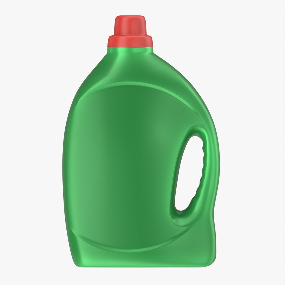 Plastic Bottle With Handle Mockup 02 3D модель