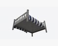 Pottery Barn Kendall Bed Double 3d model