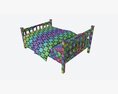 Pottery Barn Kendall Bed Double Modelo 3d