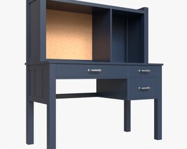 Pottery Barn Kids Camp Desk With Hutch 3Dモデル