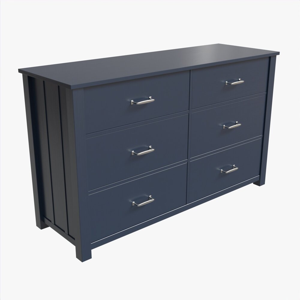 Pottery Barn Kids Camp Extra Wide Dresser 3Dモデル