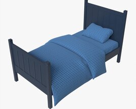 Pottery Barn Kids Camp Twin Bed 3D model