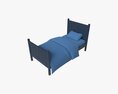Pottery Barn Kids Camp Twin Bed 3d model