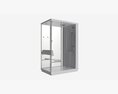 Shower-steam Two People Cabin 3D 모델 