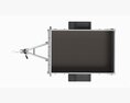 Single Axle Car Trailer 3Dモデル dashboard