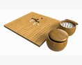 Strategy Board Go-Ban Game 01 3D 모델 