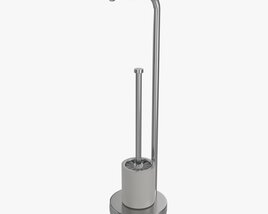 Toilet Brush With Stand Modello 3D