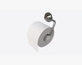 Toilet Paper Roll On Wall Mount 01 Modello 3D
