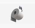 Toilet Paper Roll On Wall Mount 01 Modelo 3D