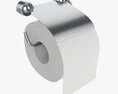 Toilet Paper Roll On Wall Mount 02 3D 모델 