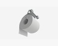 Toilet Paper Roll On Wall Mount 02 3D модель