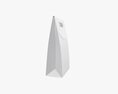 Blank White Paper Carry Bag Package Mock Up Modello 3D