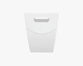 Blank White Paper Carry Bag Package Mock Up 3D модель