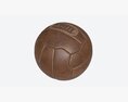 Vintage Leather Soccer Ball Modelo 3D