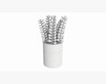 Artificial Sedum Lucidum Plant In Ceramic Pot Modello 3D