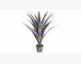 Artificial Yucca Plant In Pot 3D-Modell