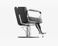 Barber Chair For Barbershop Salon Leather Modelo 3D
