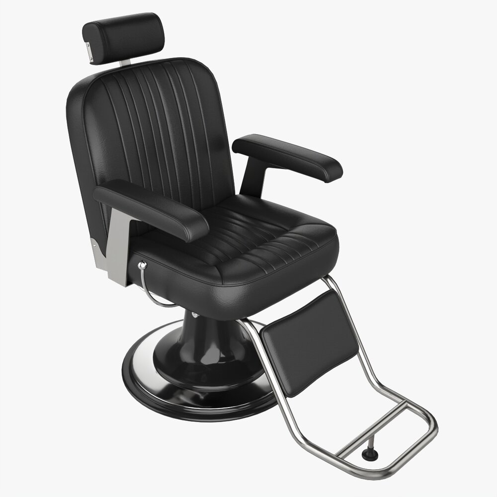 Barber Chair For Hairdressing Salon 3D 모델 