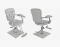Barber Hydraulic Chair For Barbershop Salon 3Dモデル