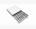 Cash Register Drawer For POS System Open 3Dモデル
