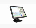 Cash Register POS With Touch Screen 3D模型
