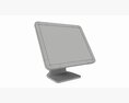 Cash Register POS With Touch Screen 3D模型