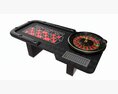 Casino European Table With Roulette Wheel 3D-Modell