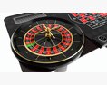 Casino European Table With Roulette Wheel Modello 3D