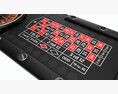 Casino European Table With Roulette Wheel 3D 모델 