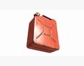 Classic Metal Jerrycan 01 Red Dirty 3D-Modell