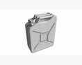 Classic Metal Jerrycan 01 Red Dirty 3Dモデル